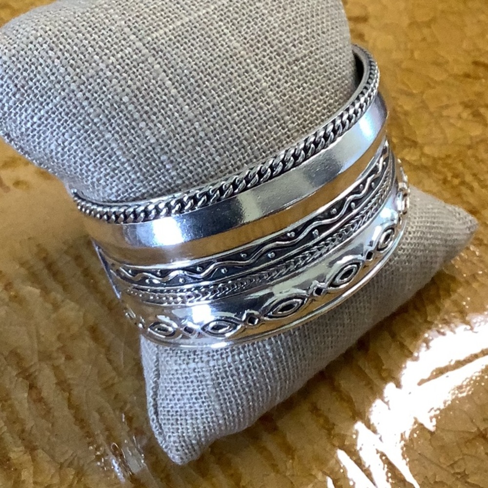 Silpada Multi Pattern Cuff B3424 - image 2